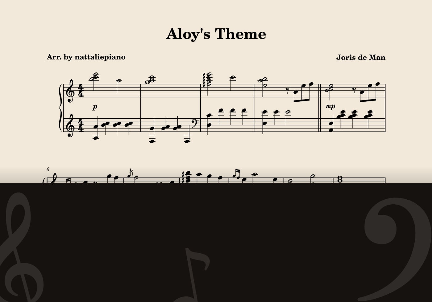 Aloy’s Theme — score preview