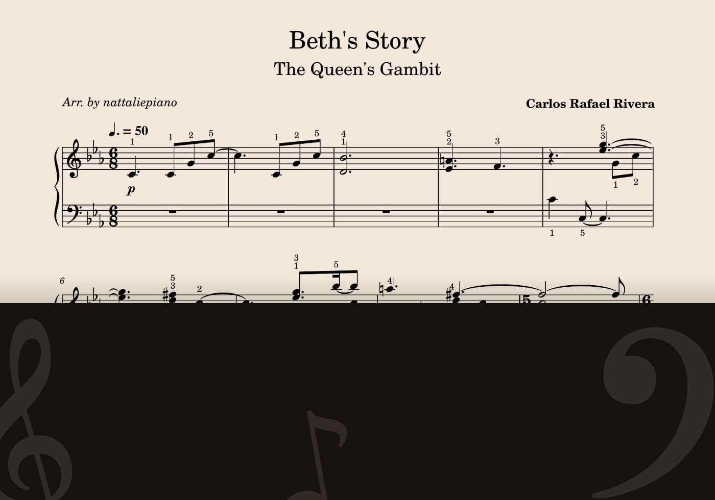 Beths Story — score preview