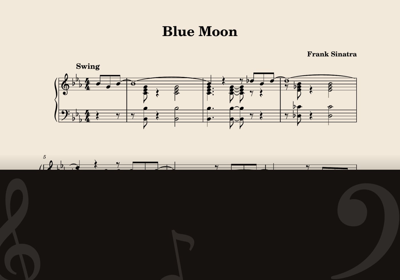 Blue Moon — score preview