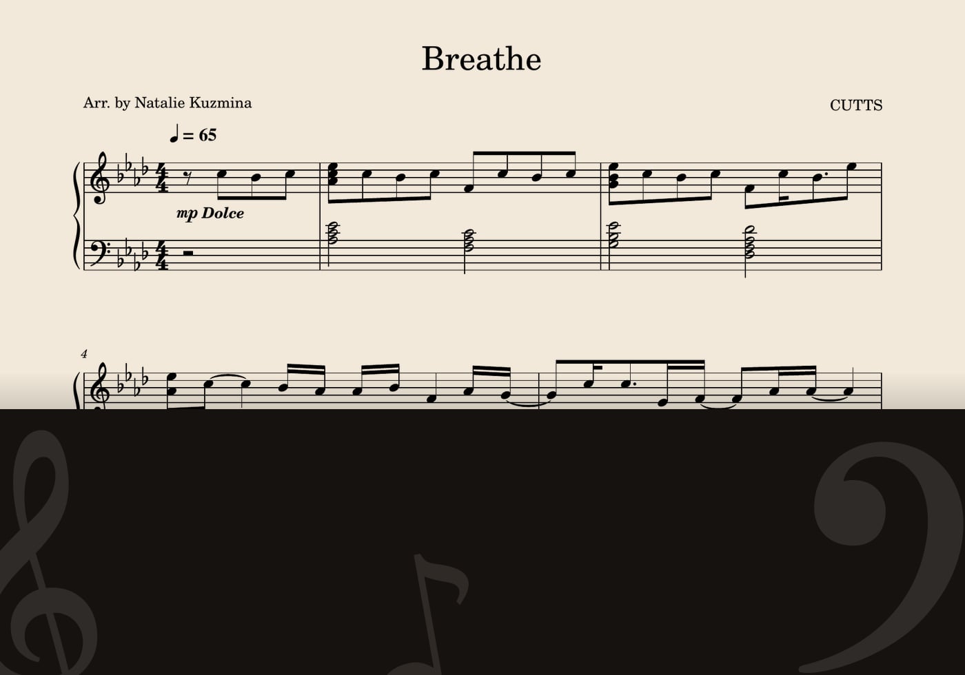Breathe — score preview