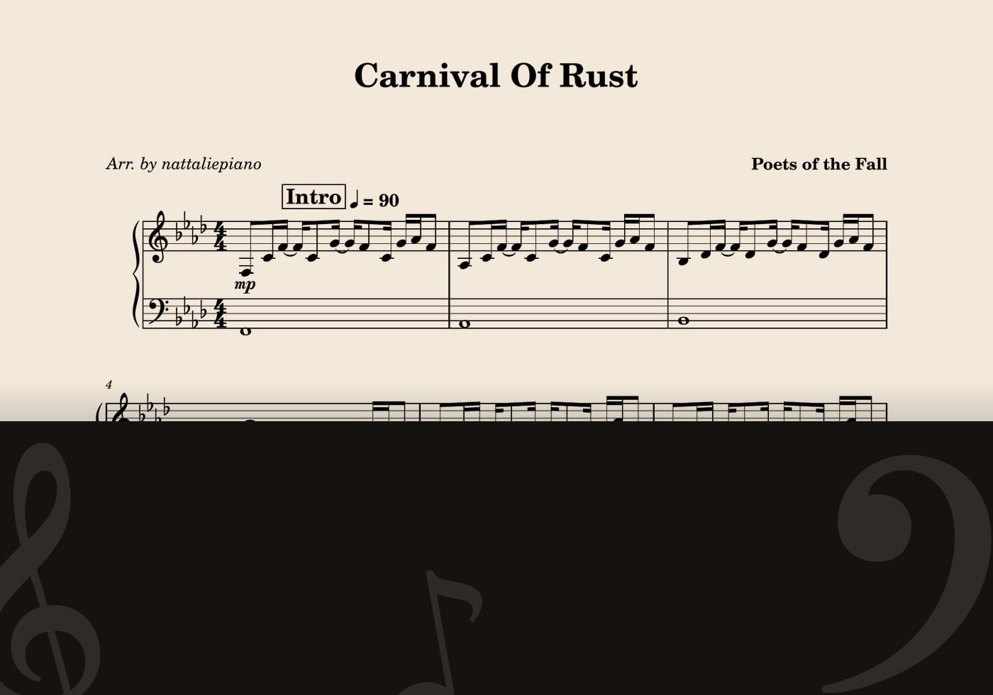 Carnival Of Rust — score preview