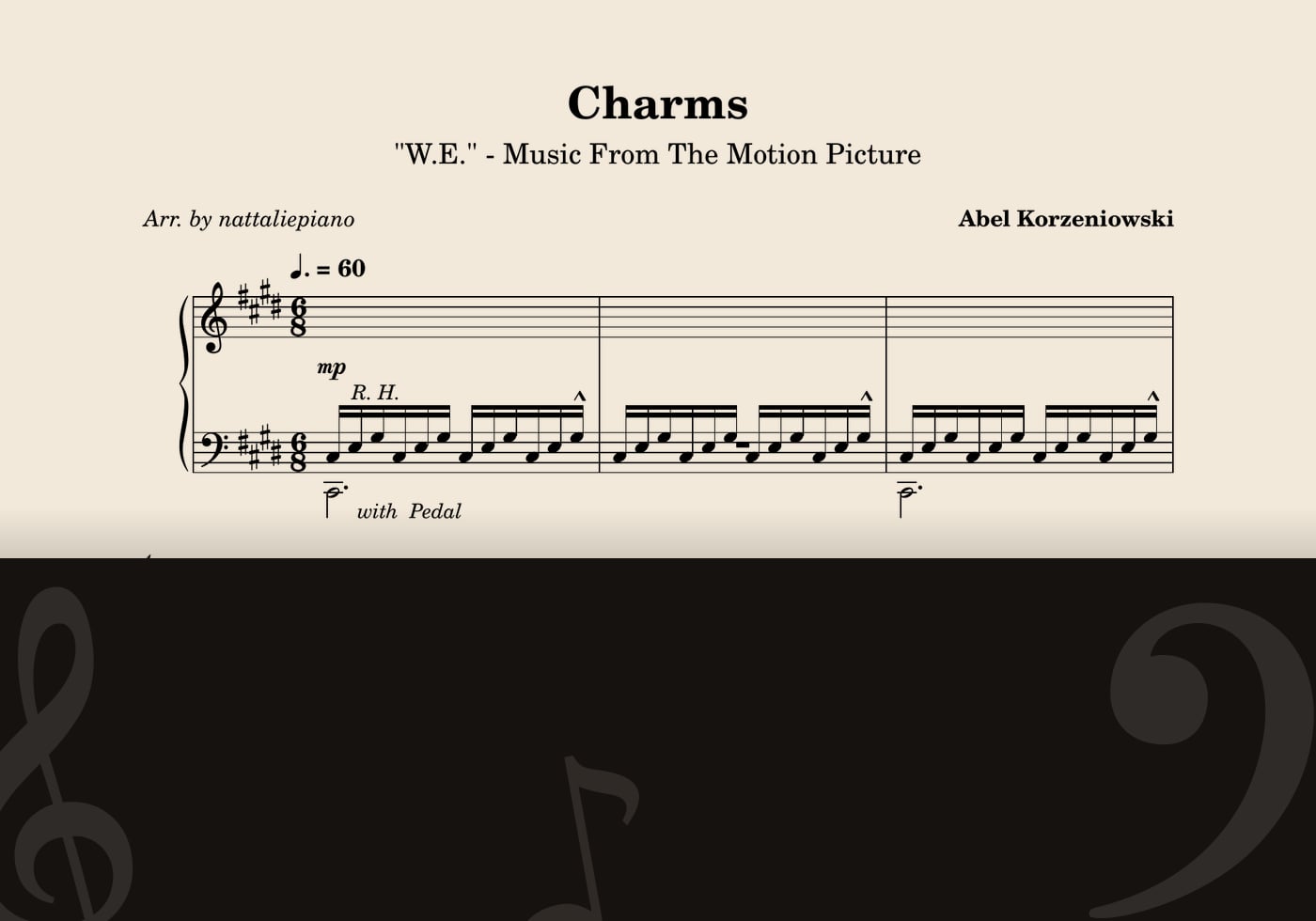 Charms — score preview