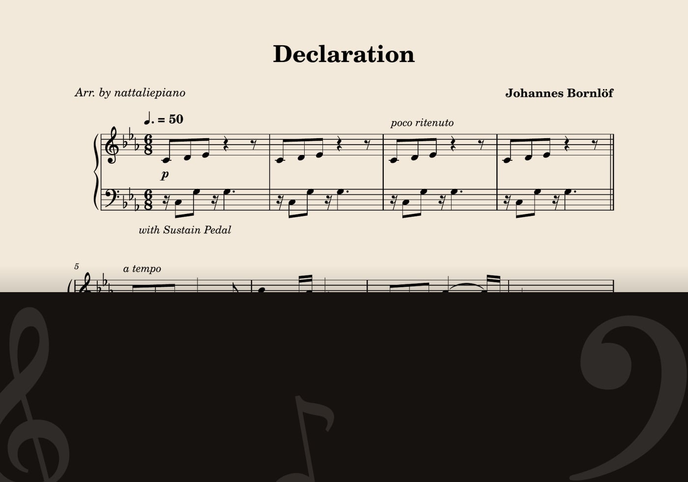 Declaration — score preview