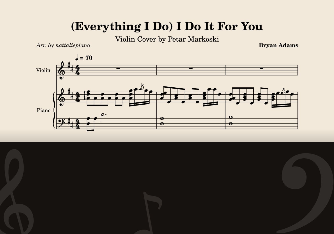 Everything I Do — score preview
