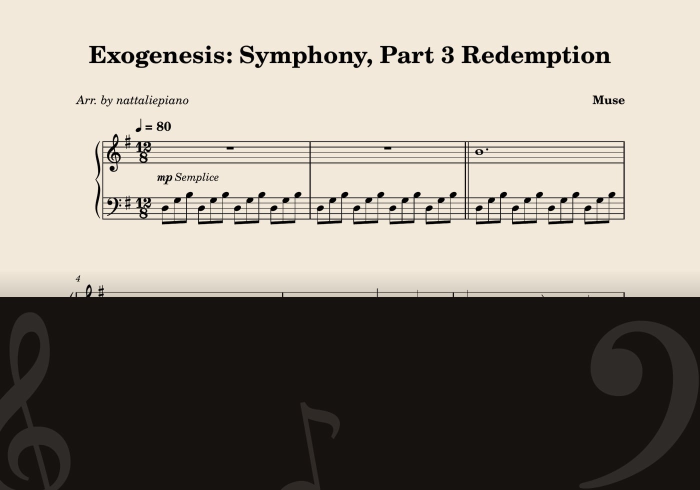 Exogenesis: Symphony Pt. 3 — score preview