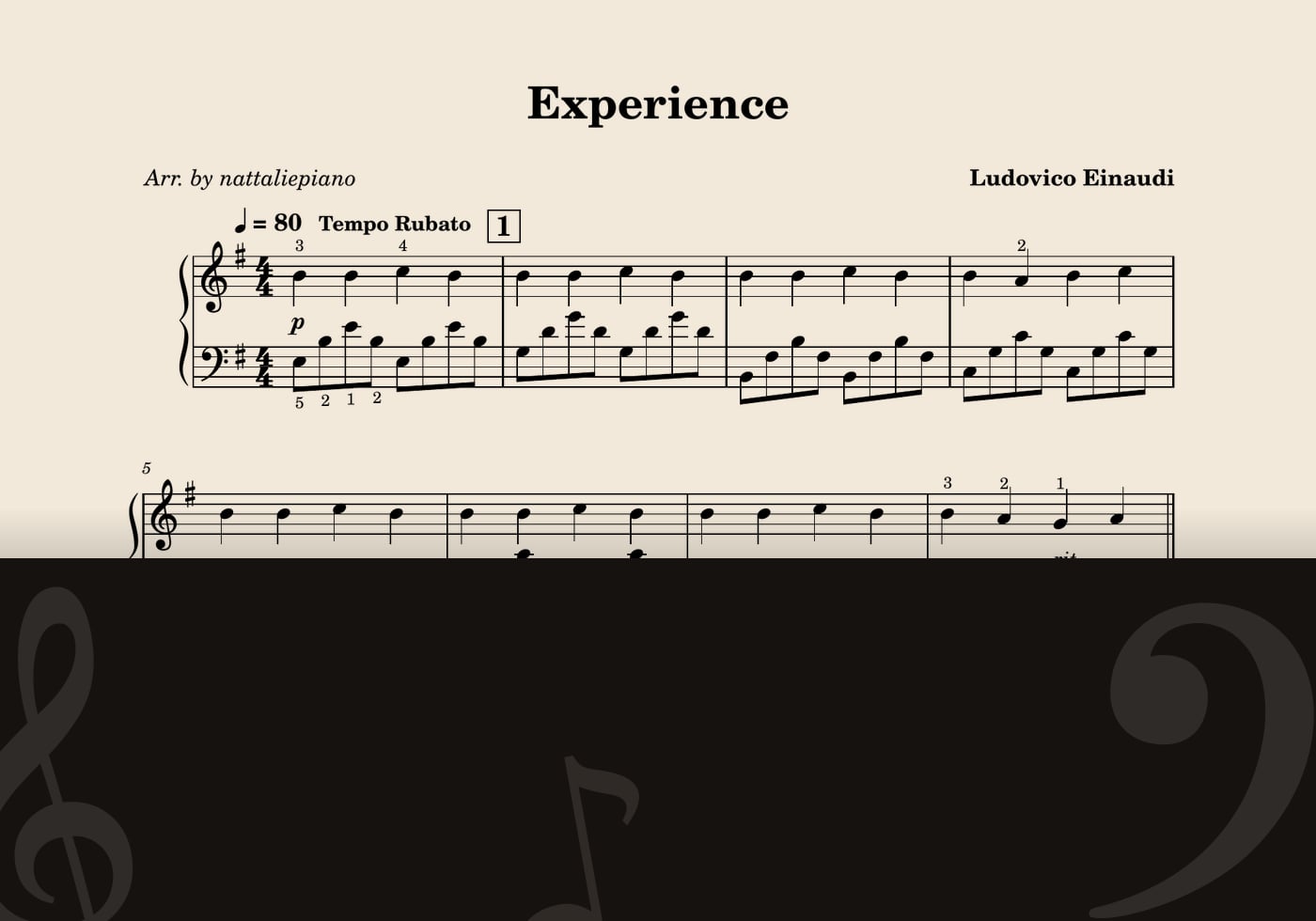 Experience — score preview
