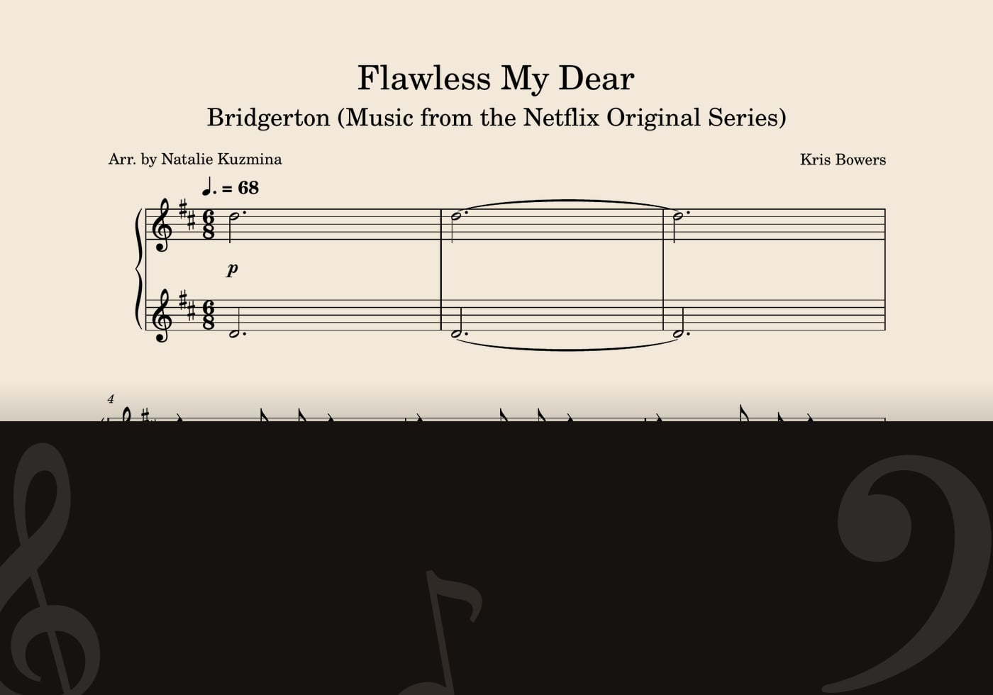 Flawless My Dear — score preview