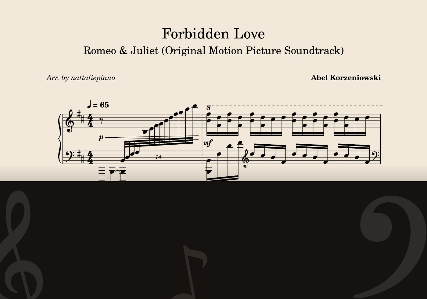 Forbidden Love — score preview