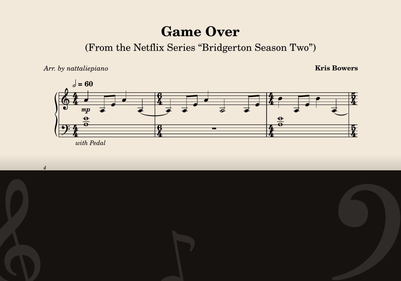 Game Over — score preview