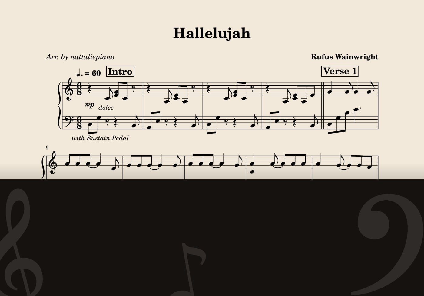 Hallelujah — score preview