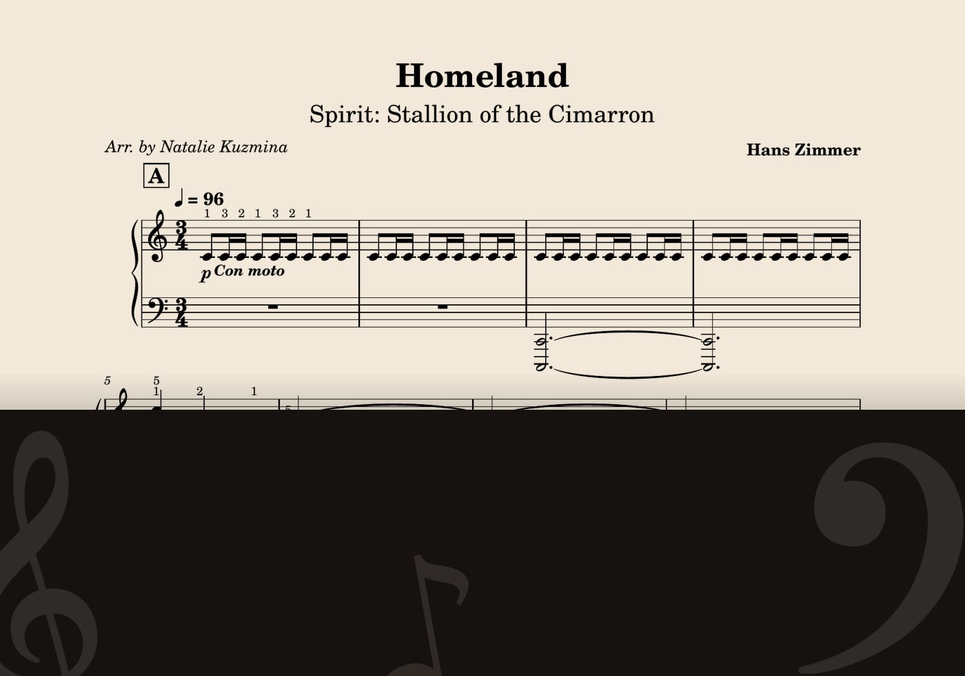 Homeland — score preview