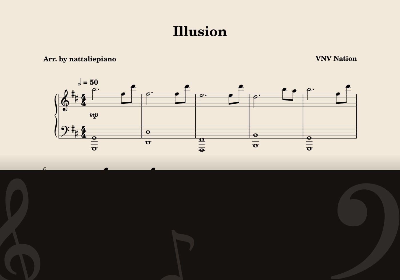 Illusion — score preview