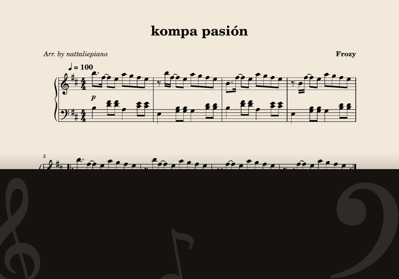 kompa pasión — score preview