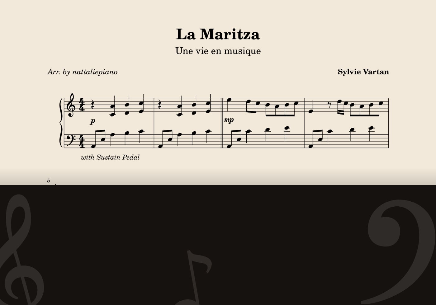 La Maritza — score preview