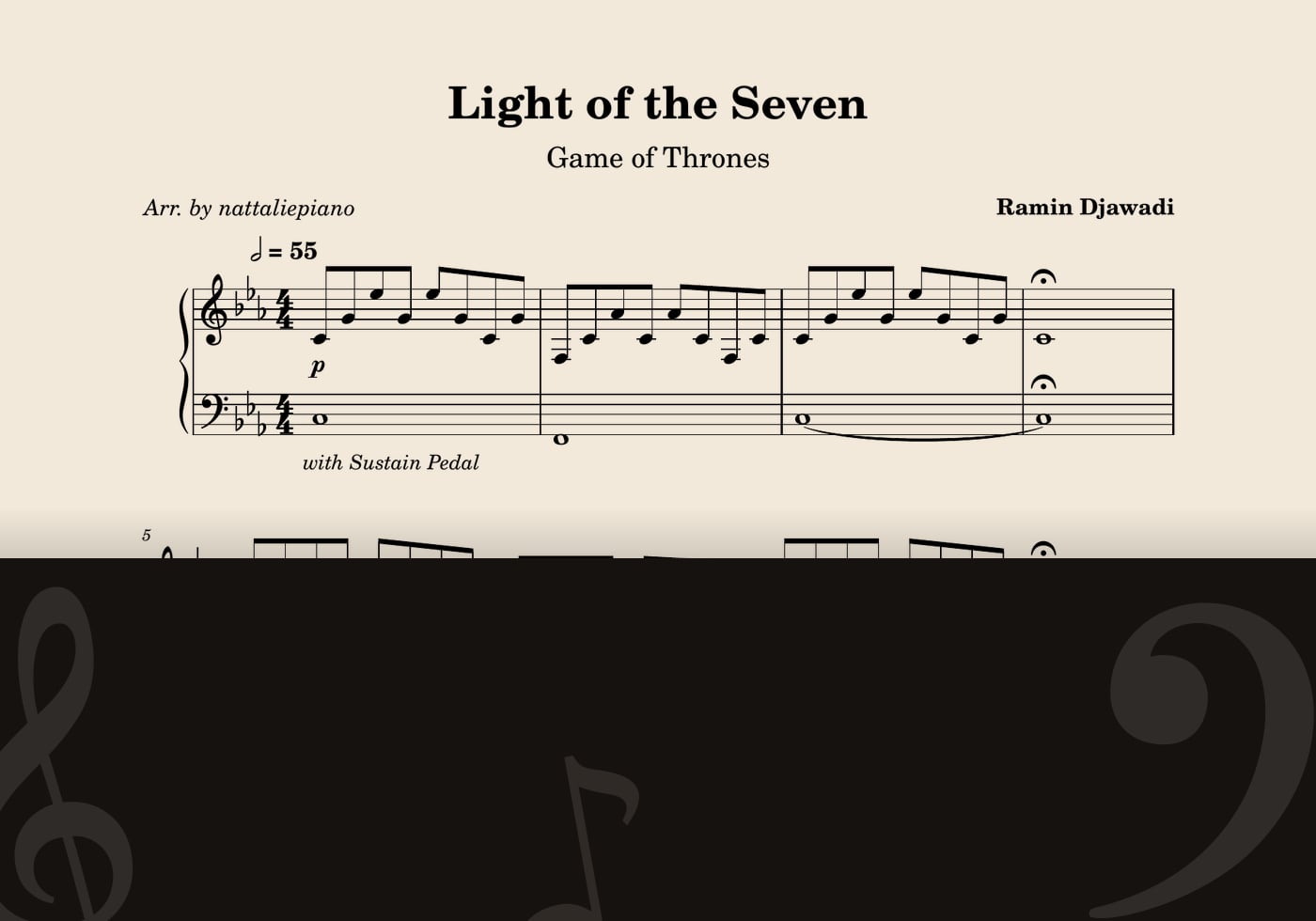 Light of the Seven — score preview