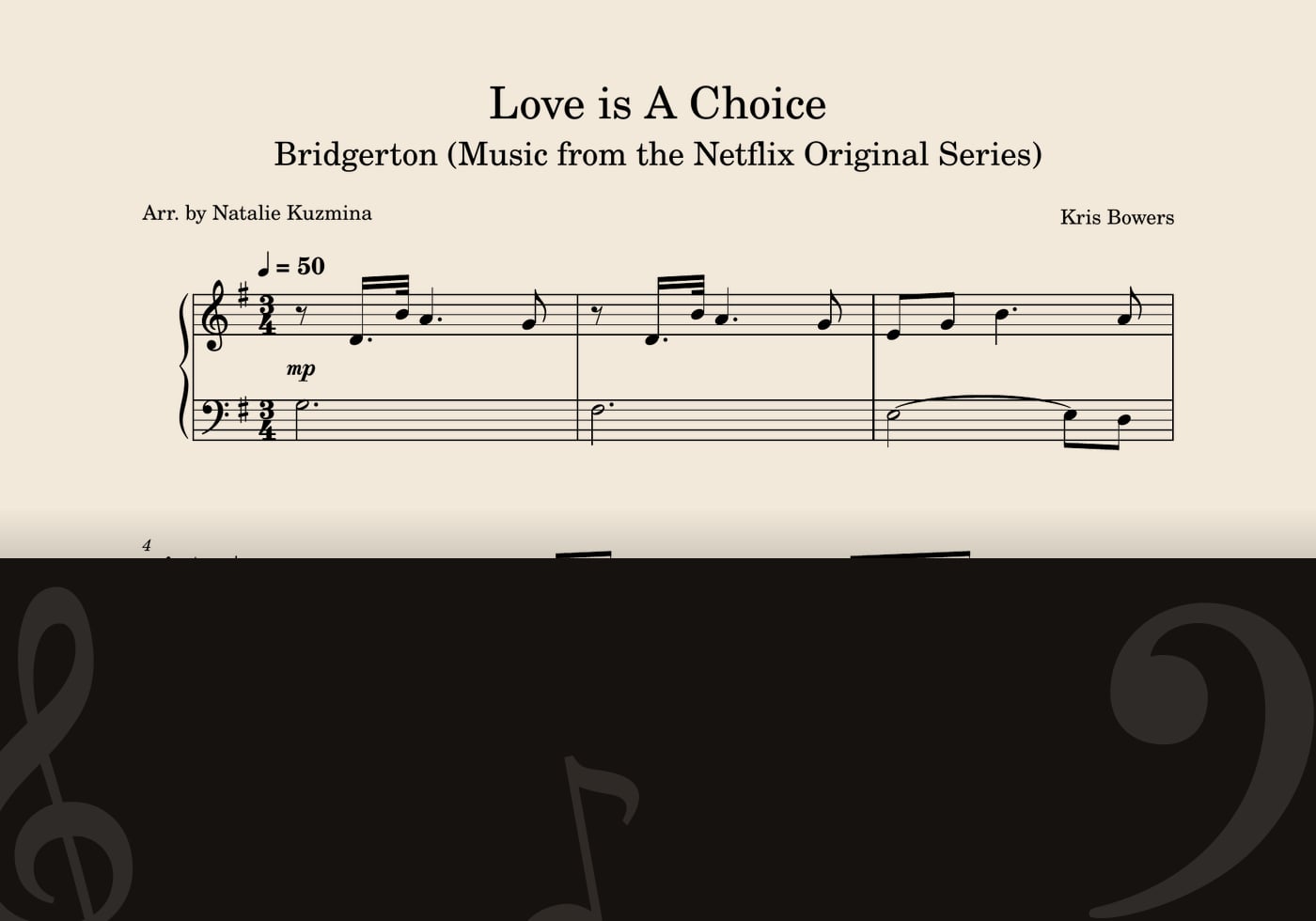 Love is A Choice — score preview