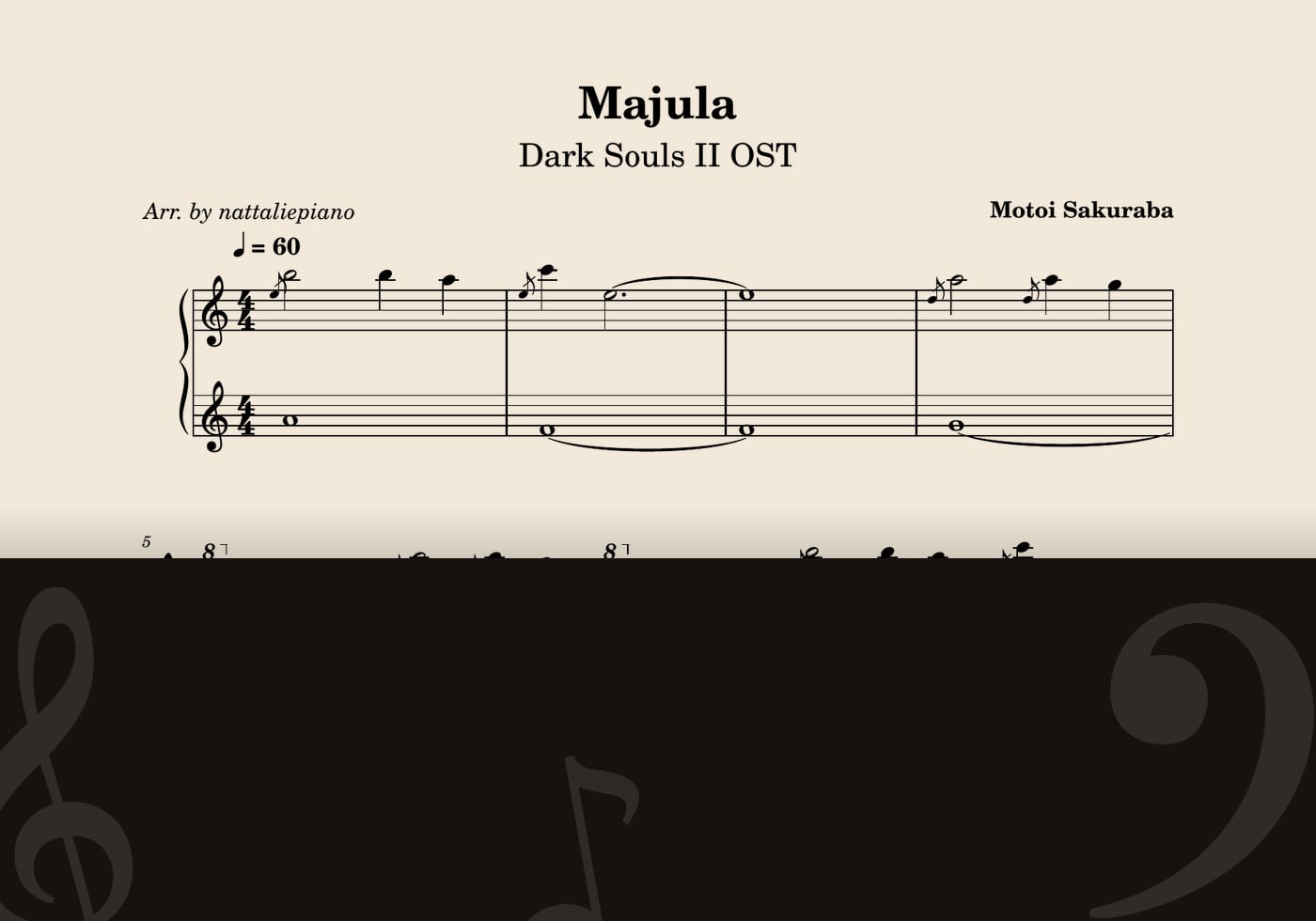 Majula — score preview