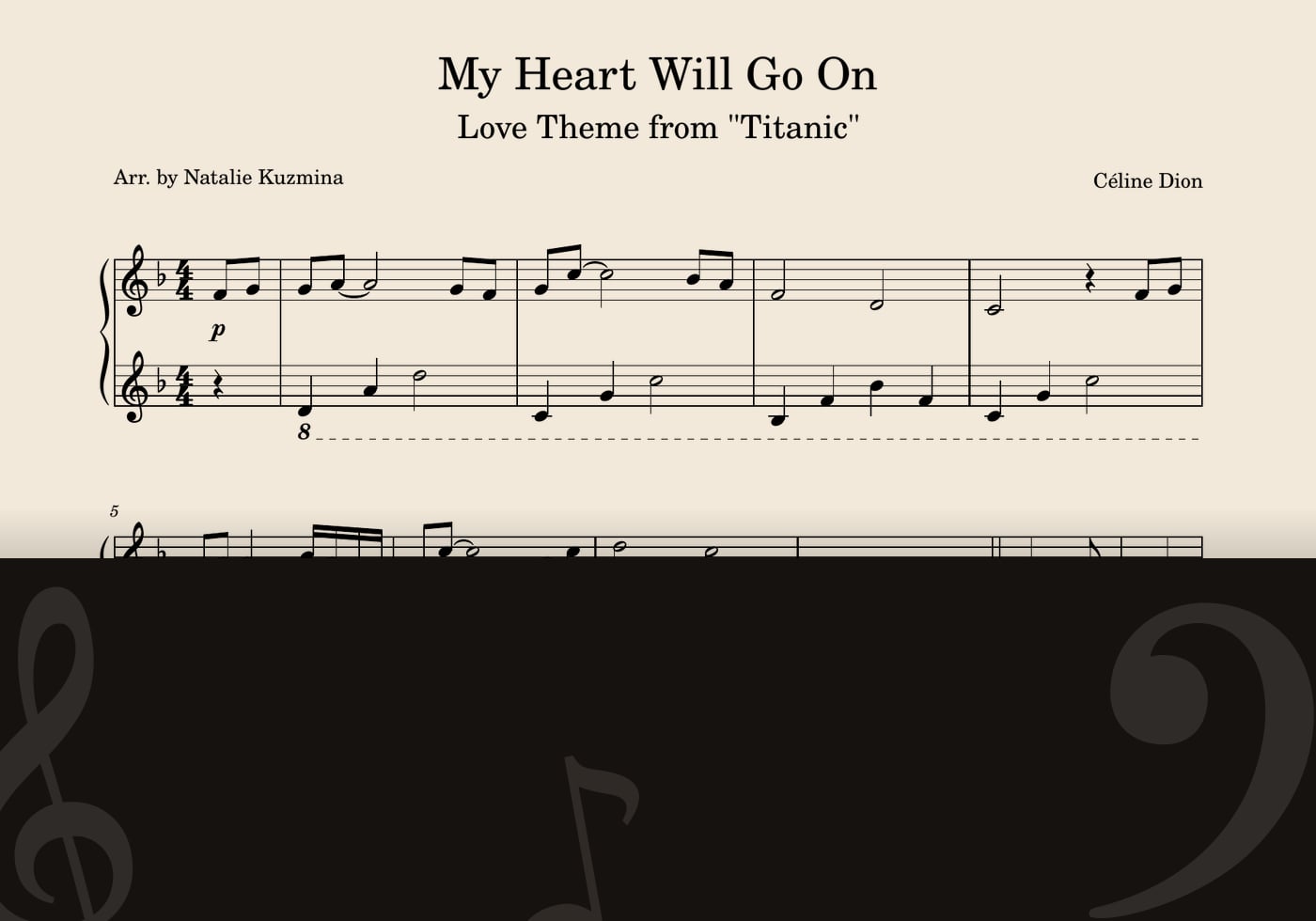 My Heart Will Go On — score preview
