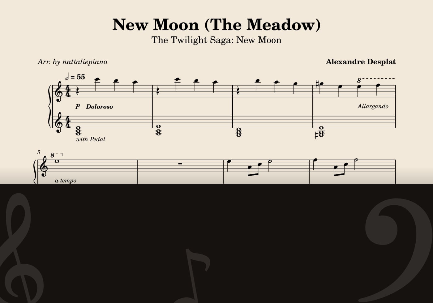 New Moon (The Meadow) — score preview