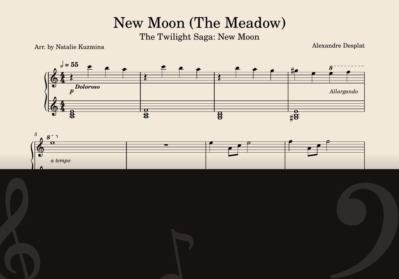 New Moon (The Meadow) — score preview