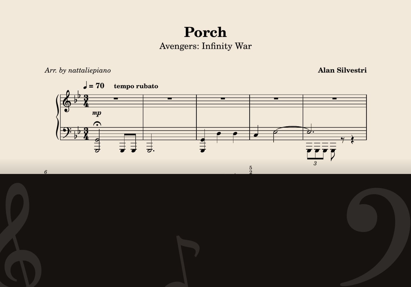 Porch — score preview