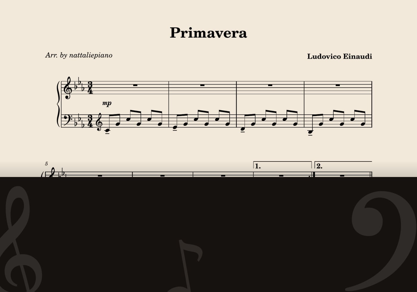 Primavera — score preview