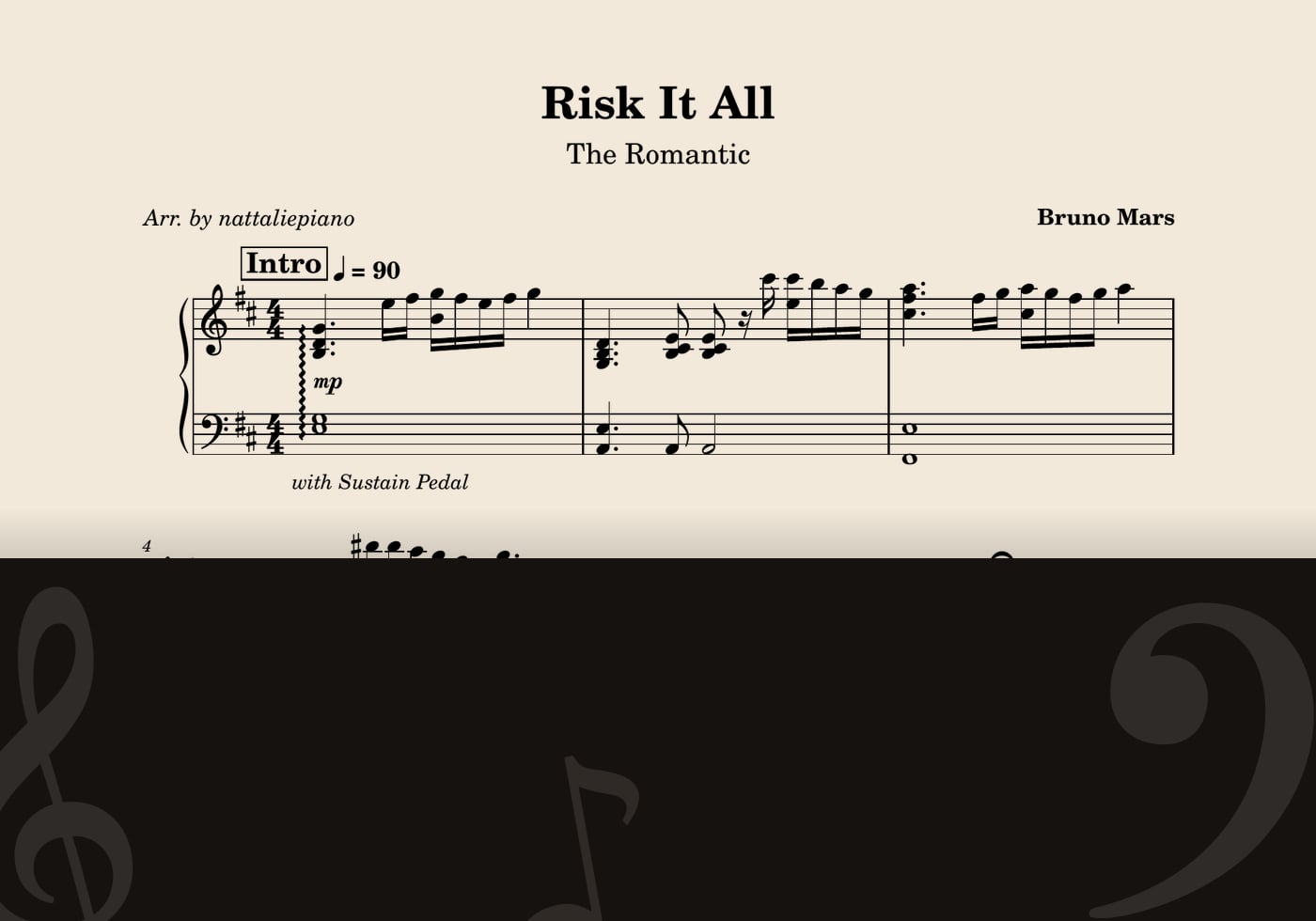 Risk It All — score preview