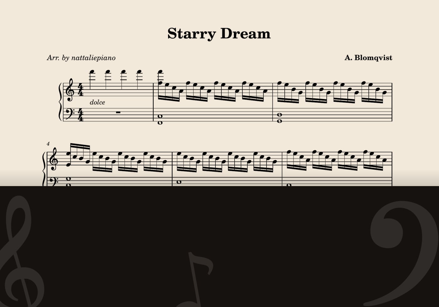 Starry Dream — score preview