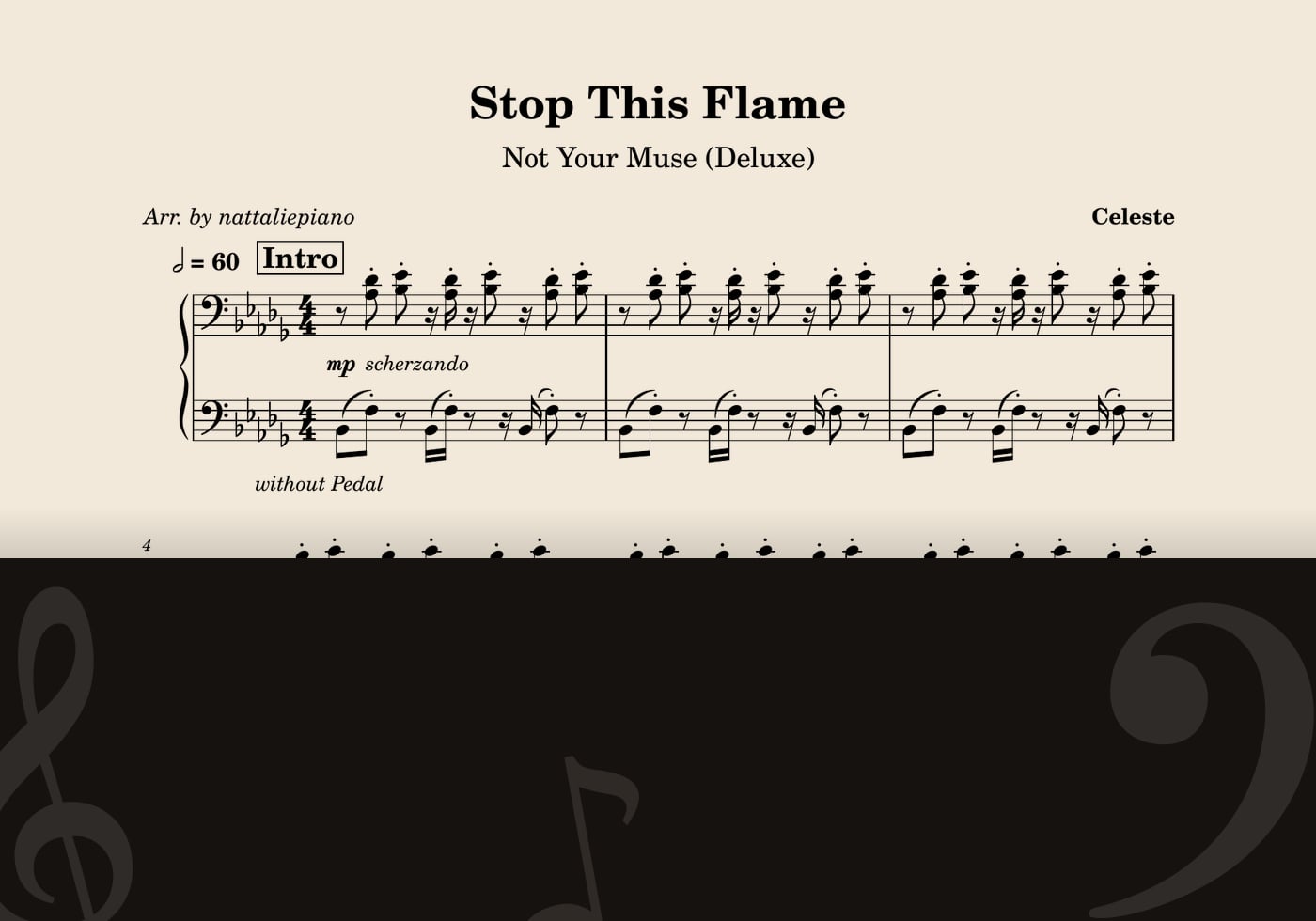 Stop This Flame — score preview