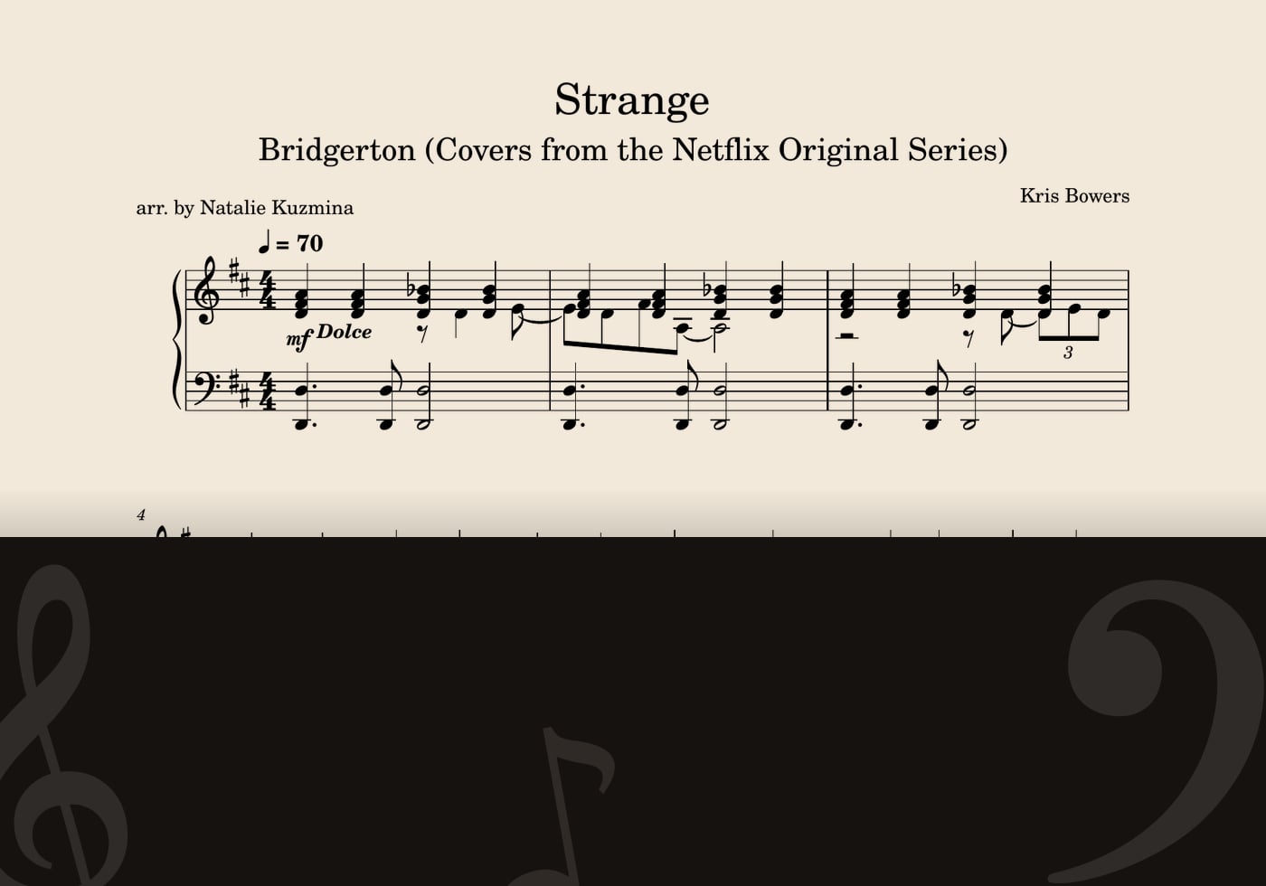 Strange — score preview