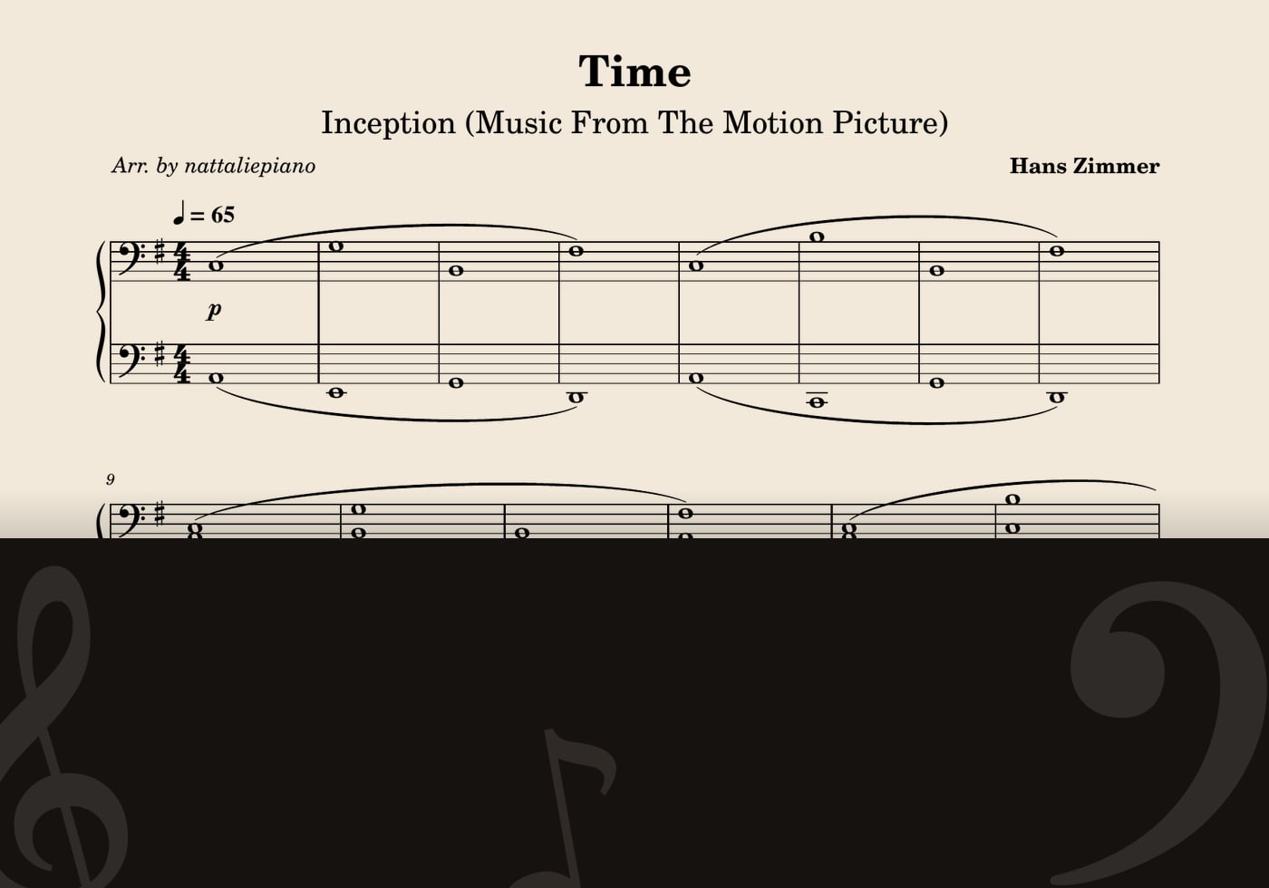 Time — score preview