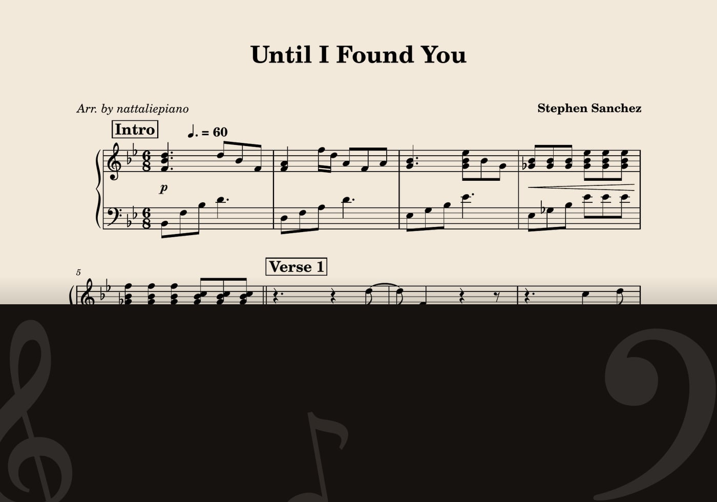 Until I Found You — score preview