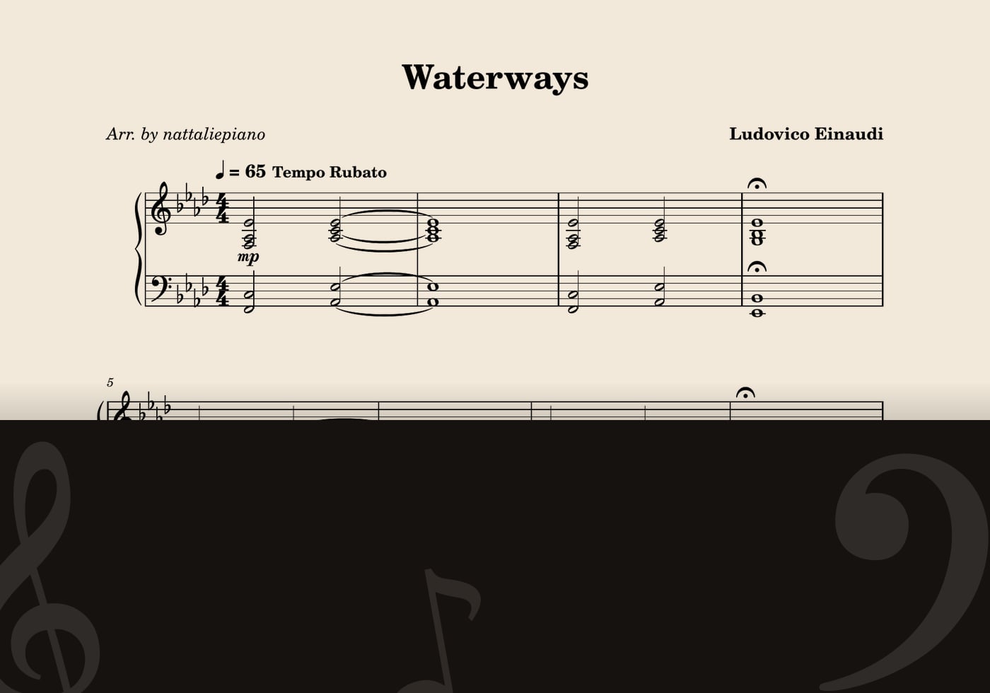 Waterways — score preview