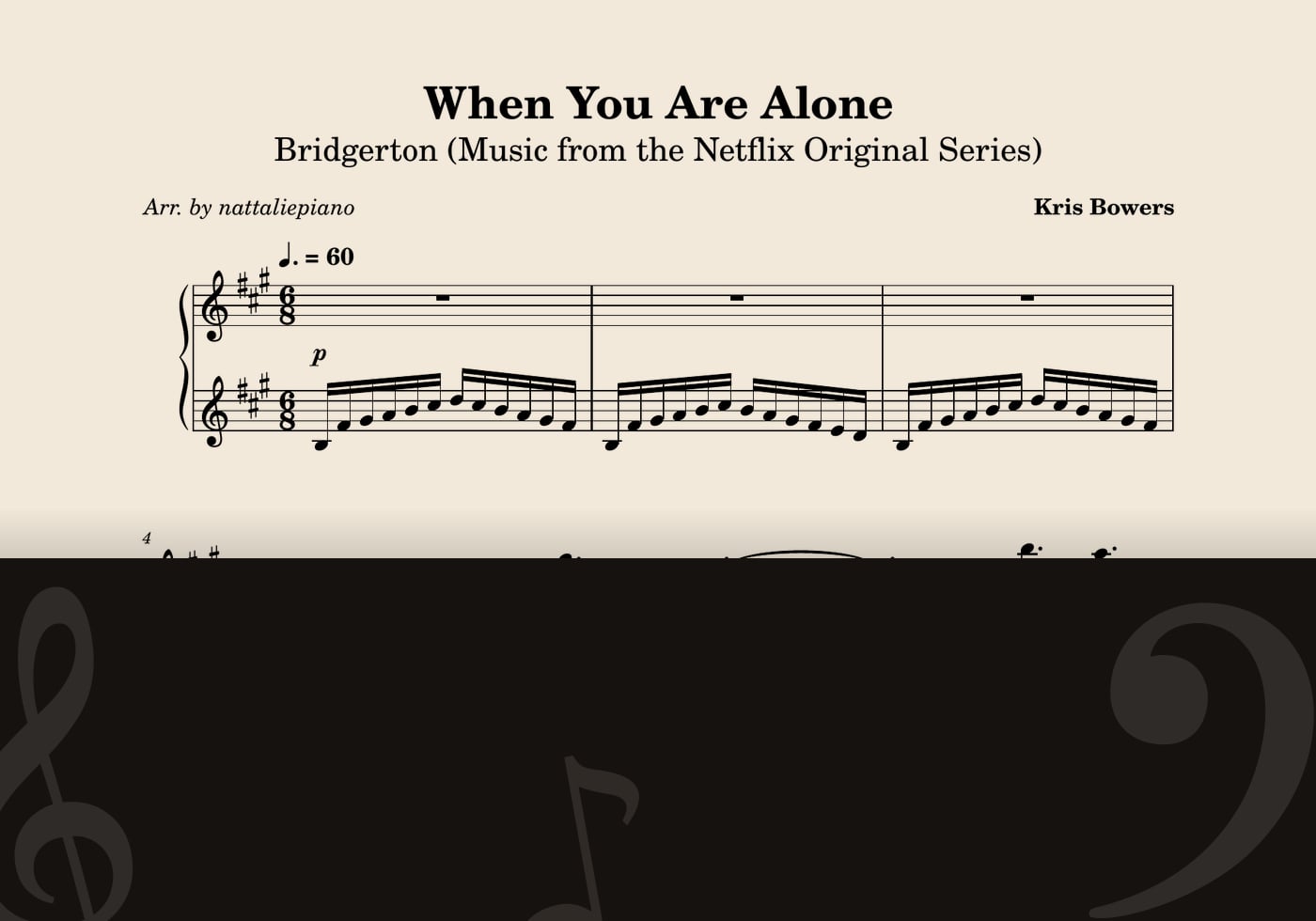 When You Are Alone — score preview