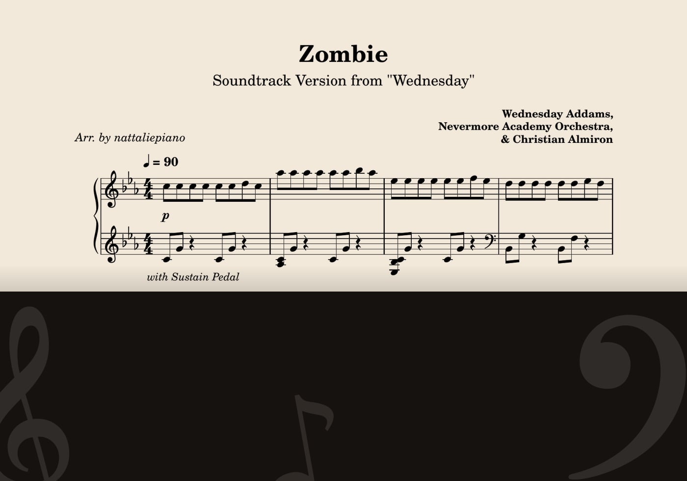 Zombie — score preview