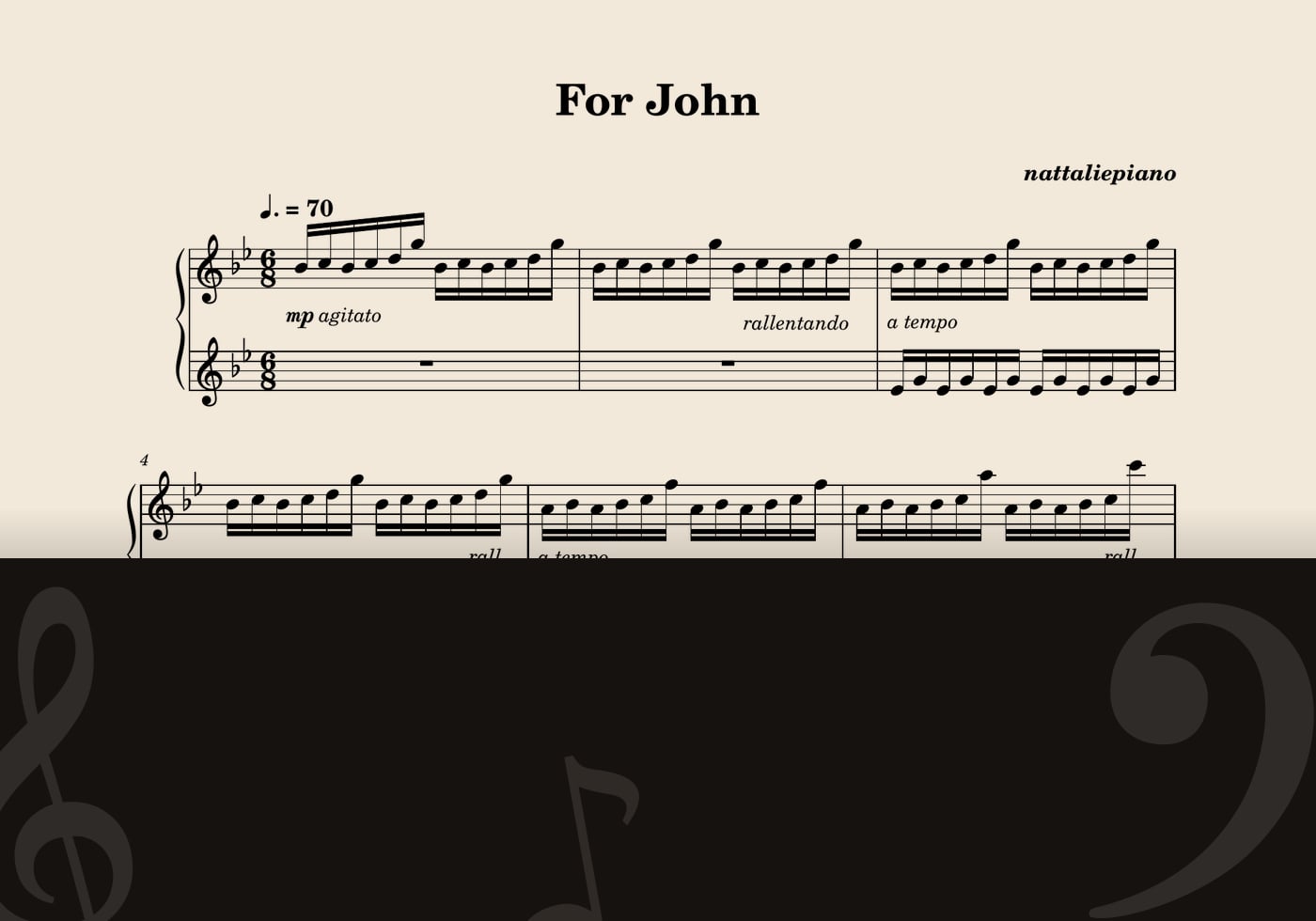For John — score preview
