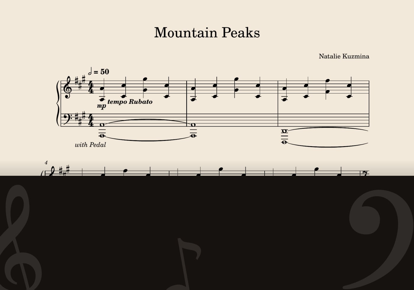 Mountain Peaks — score preview