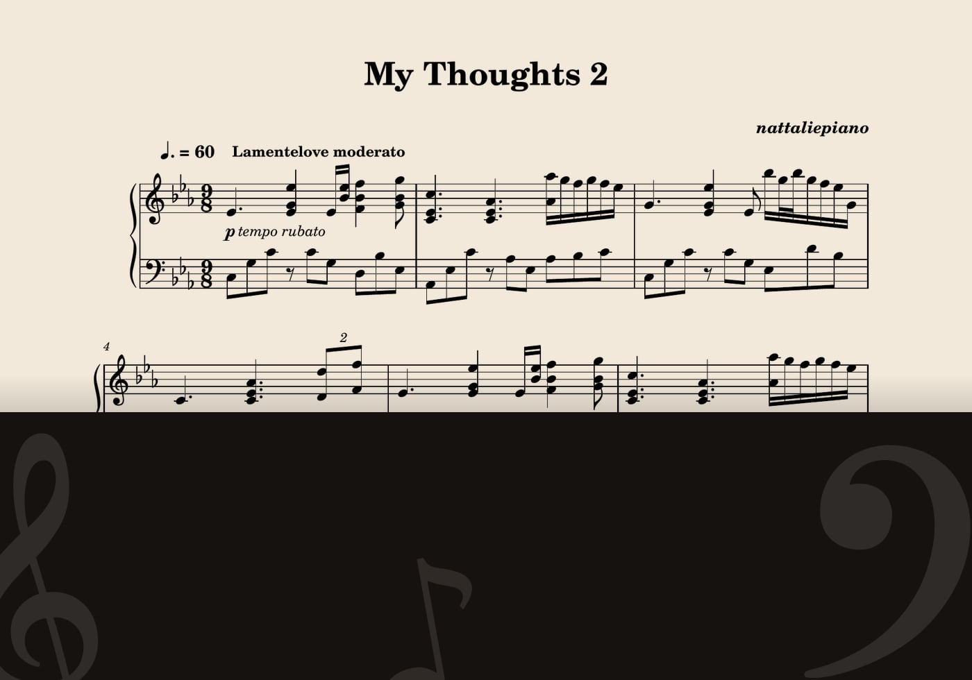 My Thoughts 2 — score preview