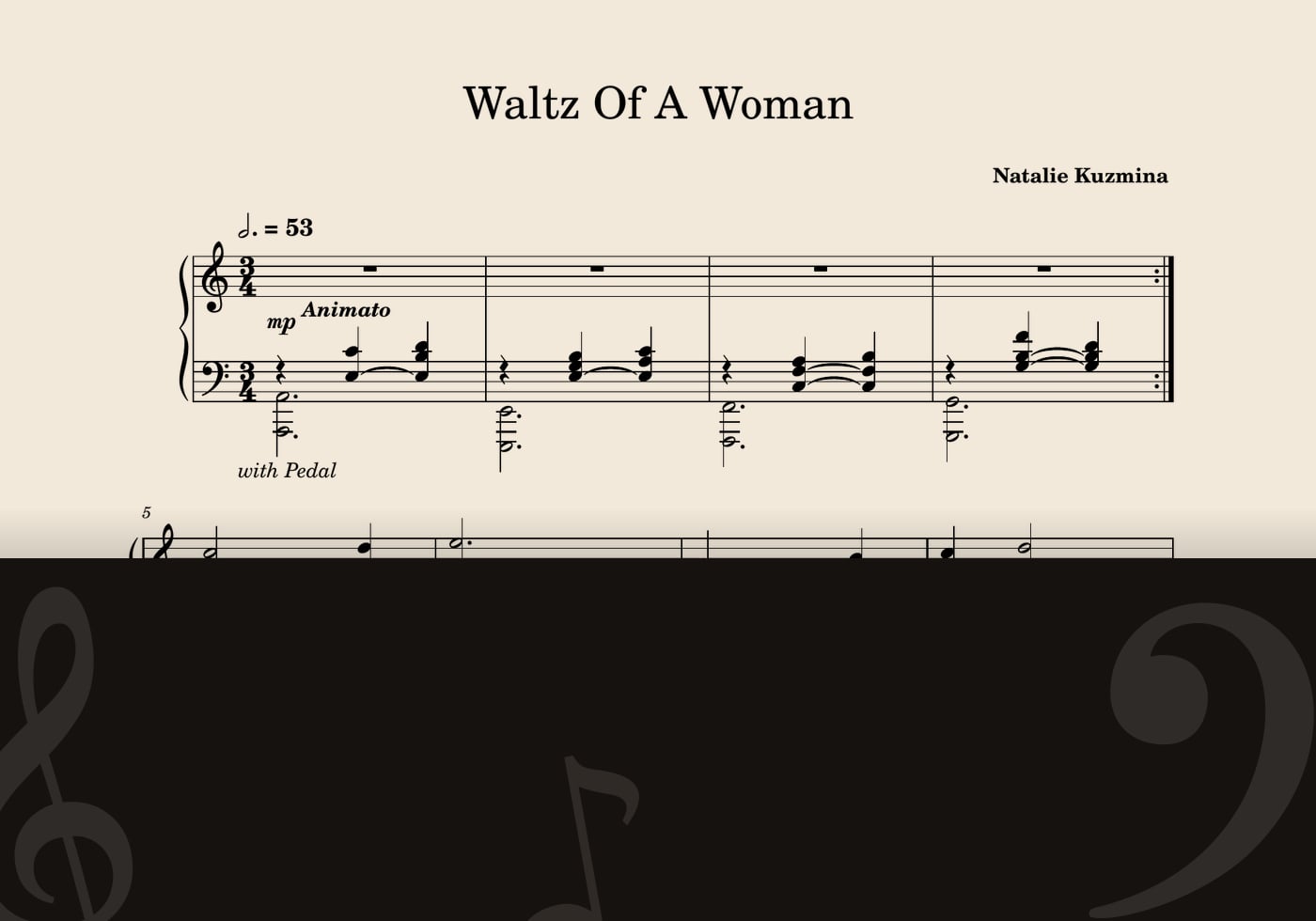 Waltz of a Woman — score preview